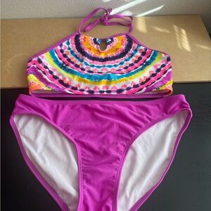 So Vibrant Multicolor Girls swim Set size 14-16